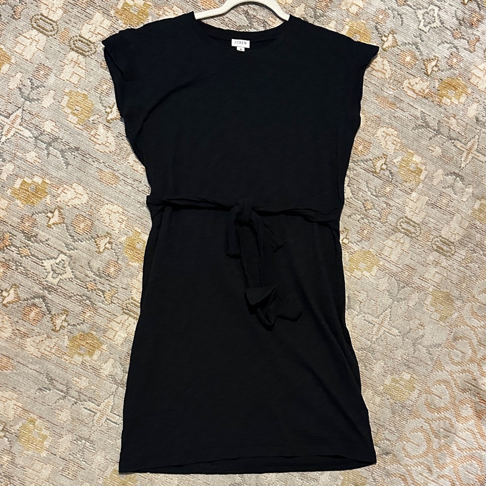 J Crew Black Tie waist dress